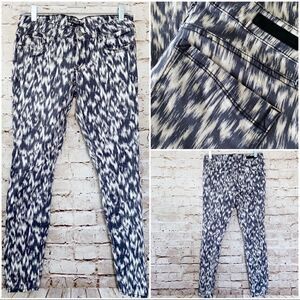 Express ikat printed skinny jeans